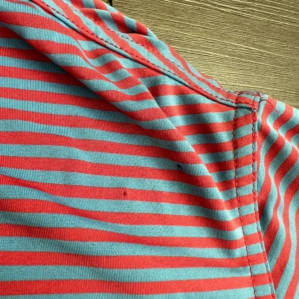 Vineyard Vines Performance Polo Shirt Striped Stretch Golf Athletic Size XL - Picture 5 of 6